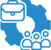 Business collaboration symbol