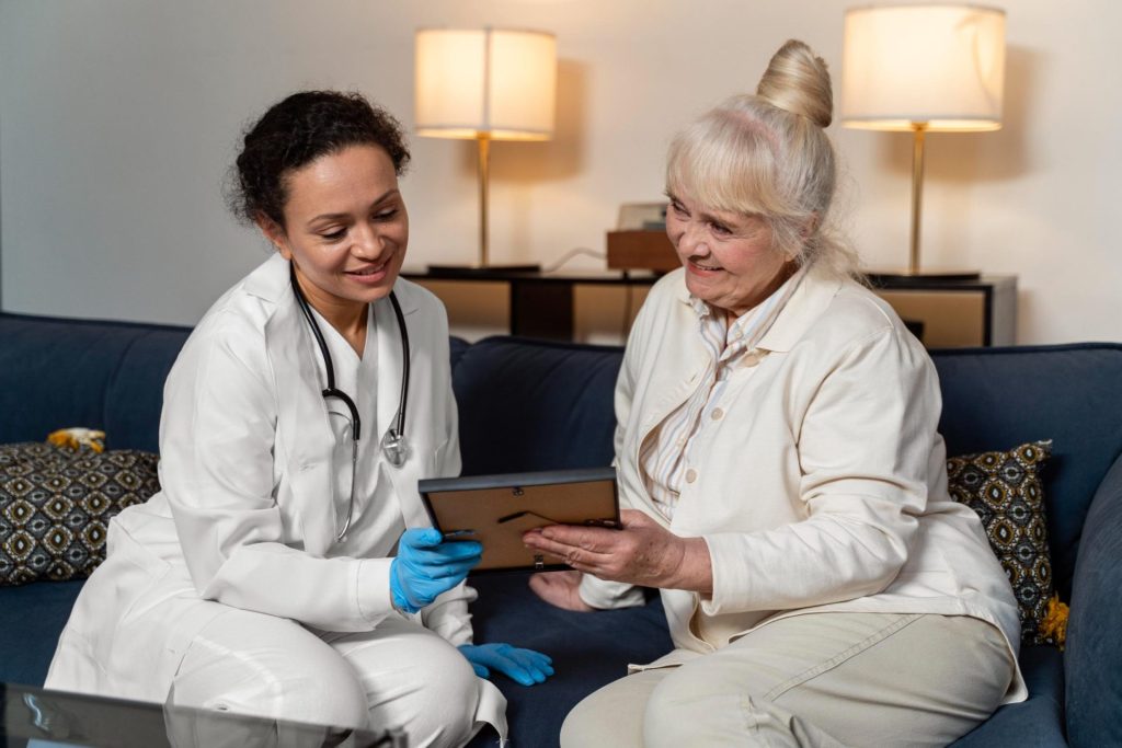 Doctor and patient sharing information